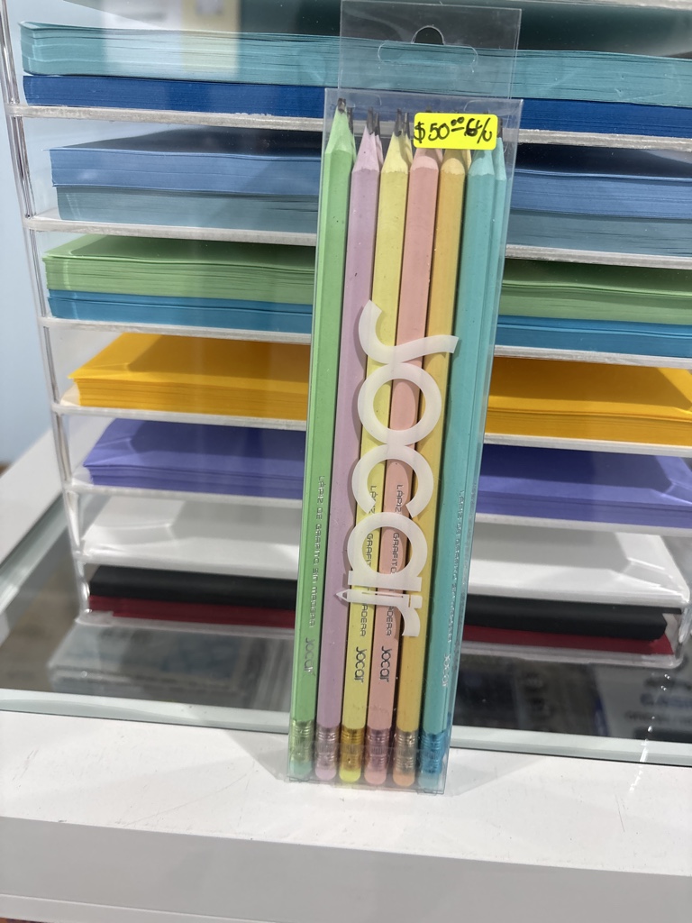 Lápiz Jocar triangular pastel