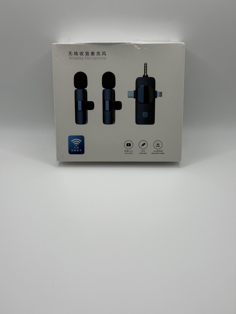 Microfono inalambrico negro