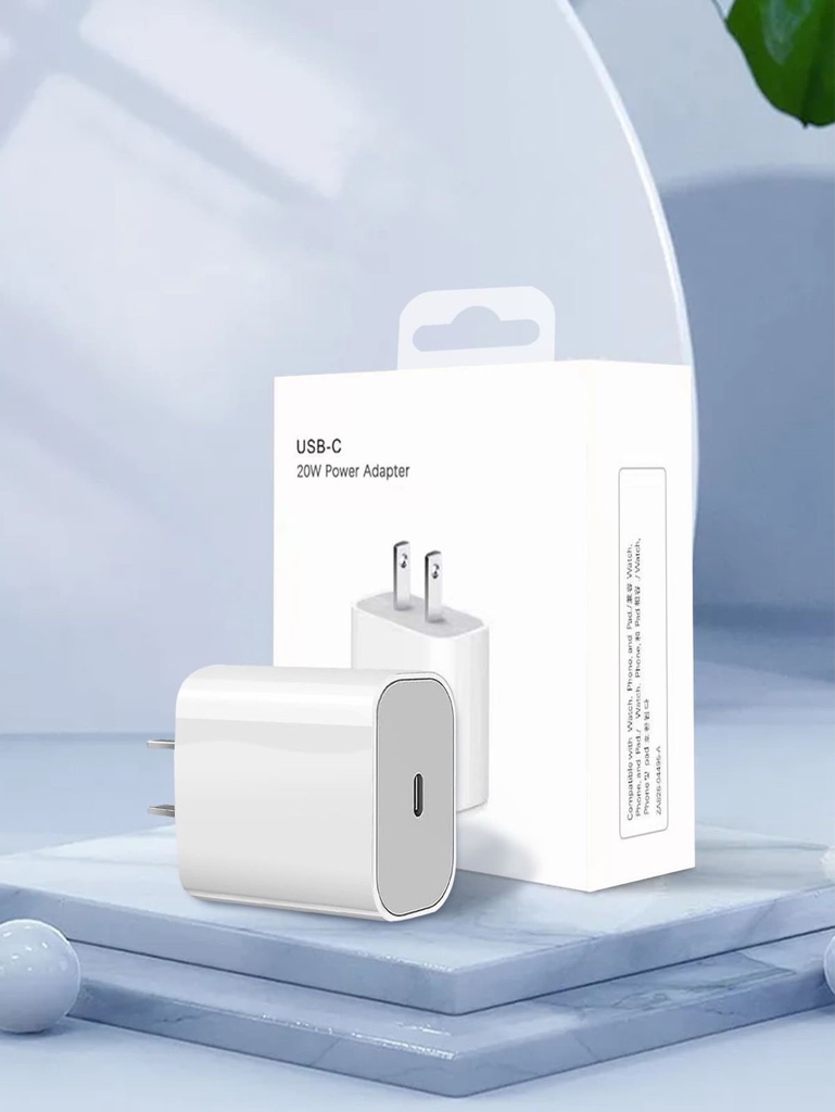 Cubo USB-C blanco 20W