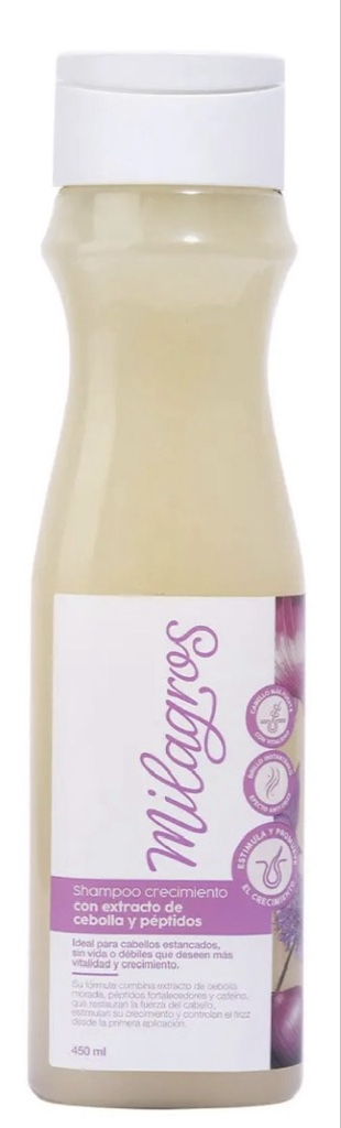 Milagros shampoo extracto de cebolla
