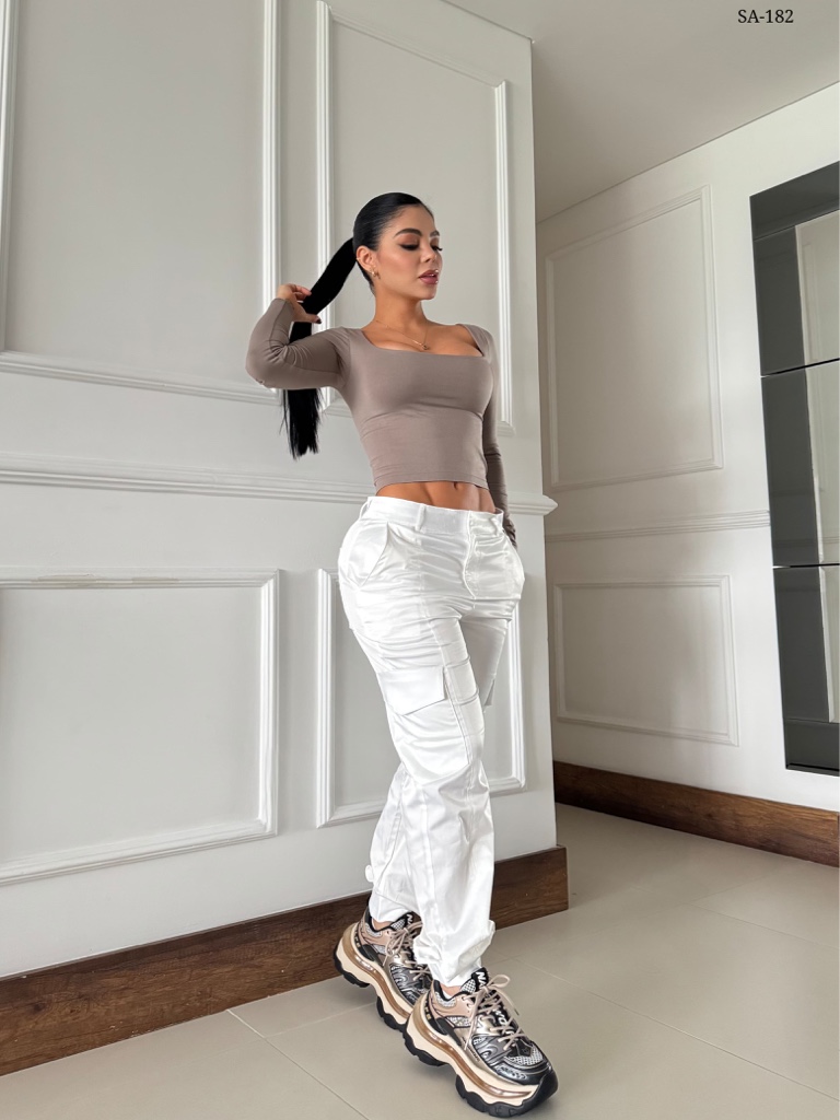 Satin blanco M
