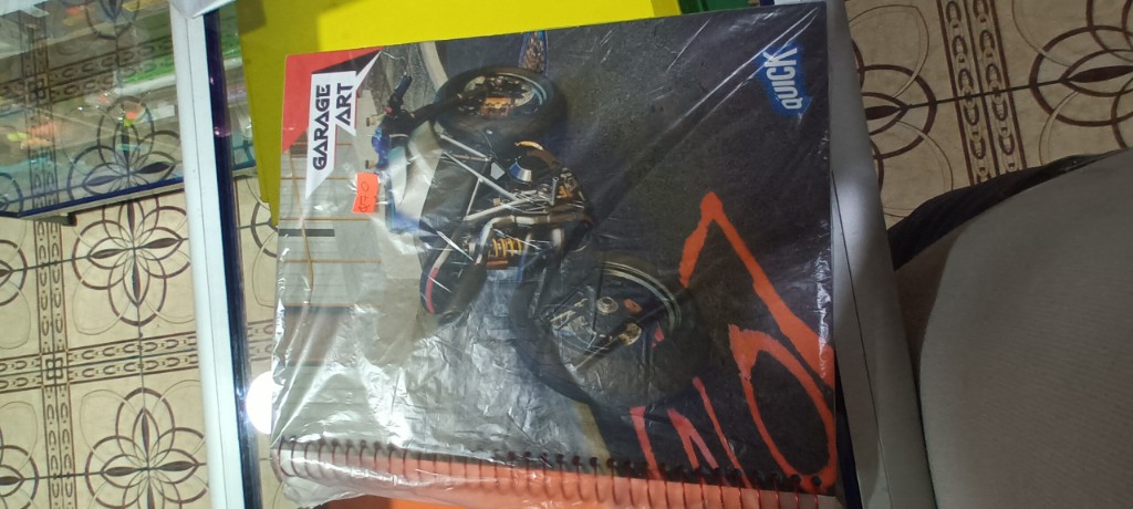 CUADERNO CON ESPIRAL QUICK 150 TD GARAGE ART.