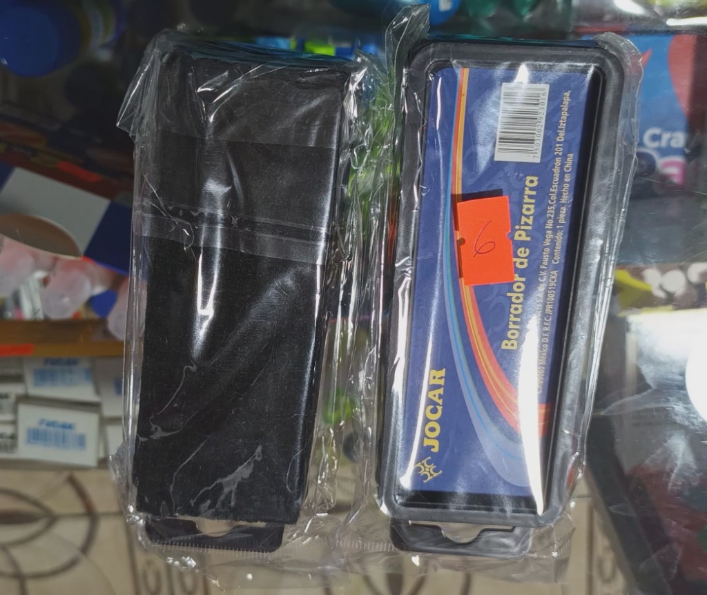 ALMOHADILLA PARA PIZARRON JOCAR  FELPA NEGRA (30X12)