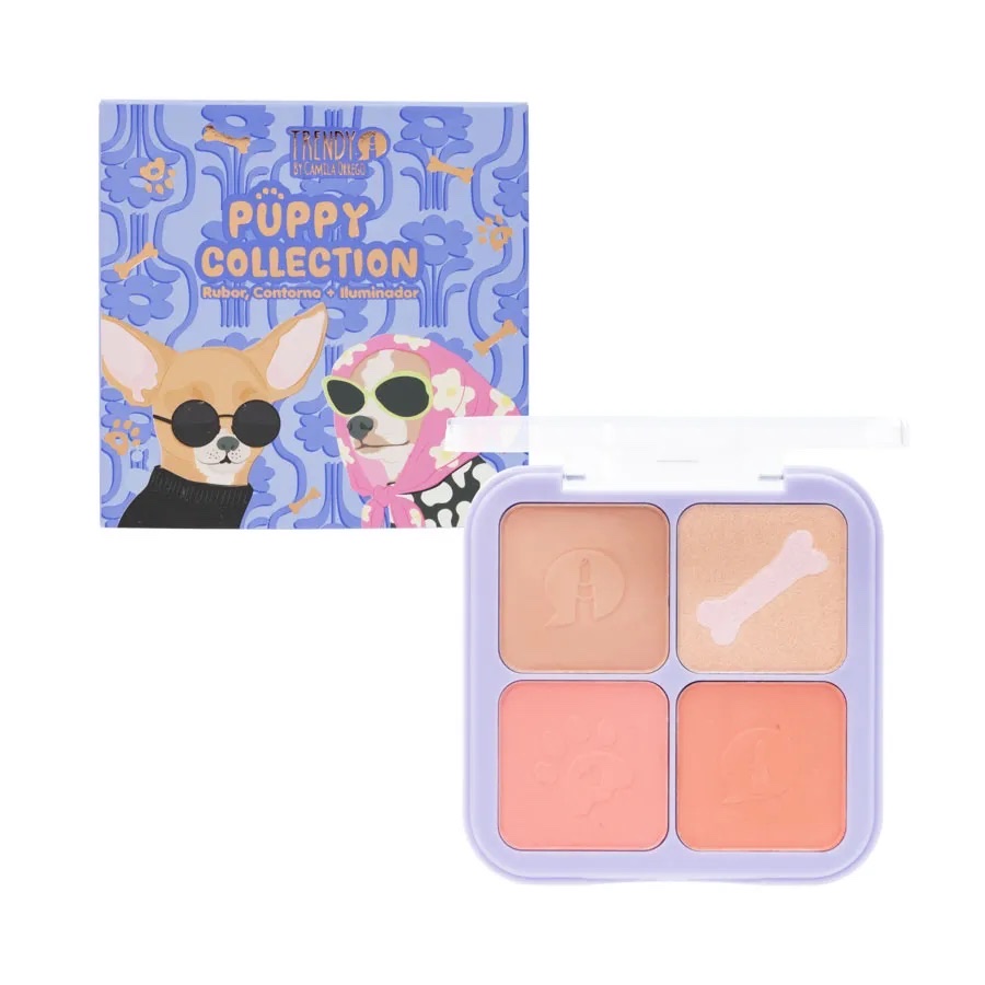 Rubor e Iluminador Puppy Collection Trendy