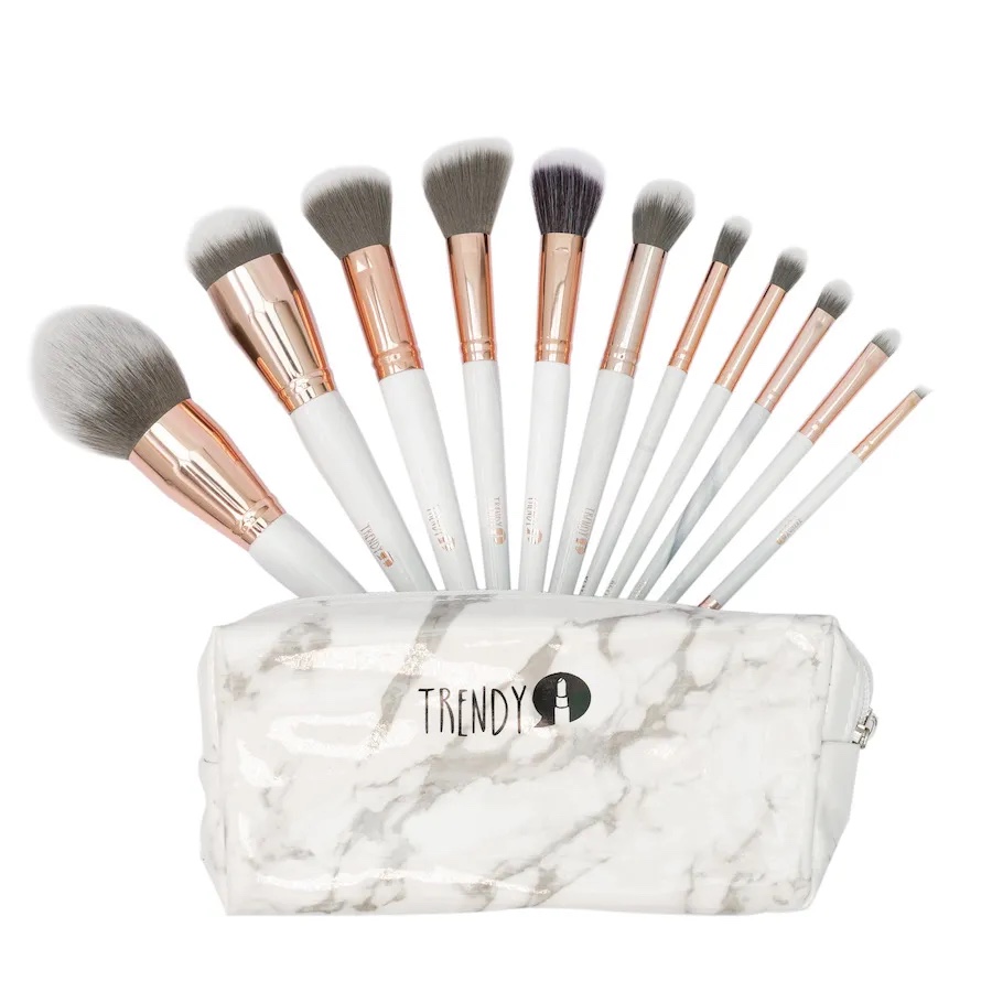 Kit de Brochas x11 Mármol Luxury Trendy