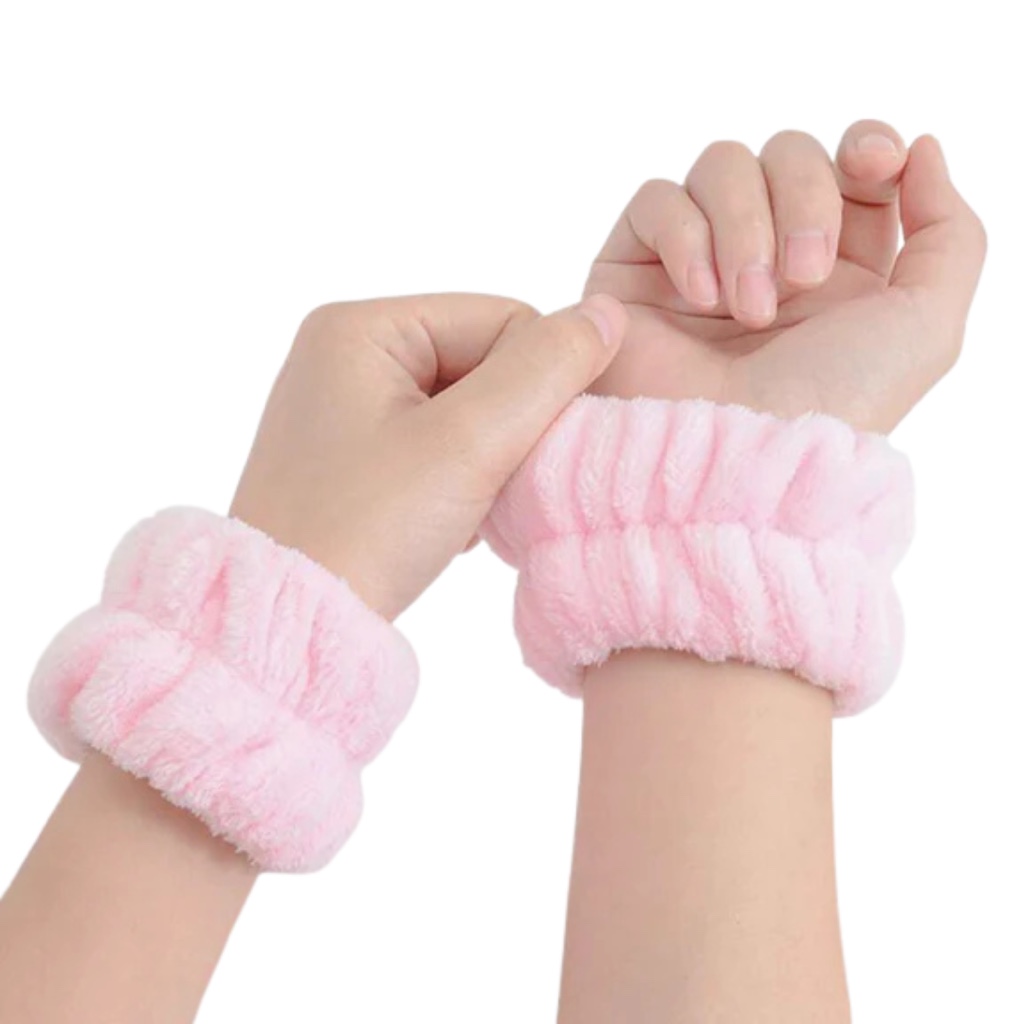 Muñequeras para Skincare Microfibra