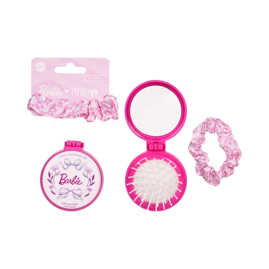 Kit Cepillo y Espejo Barbie Dreams Trendy