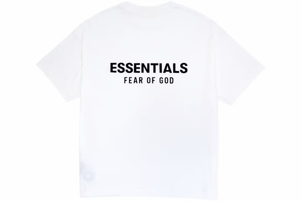 Fear of God Essentials Camiseta Clásica de Manga Corta Blanco Brillante
