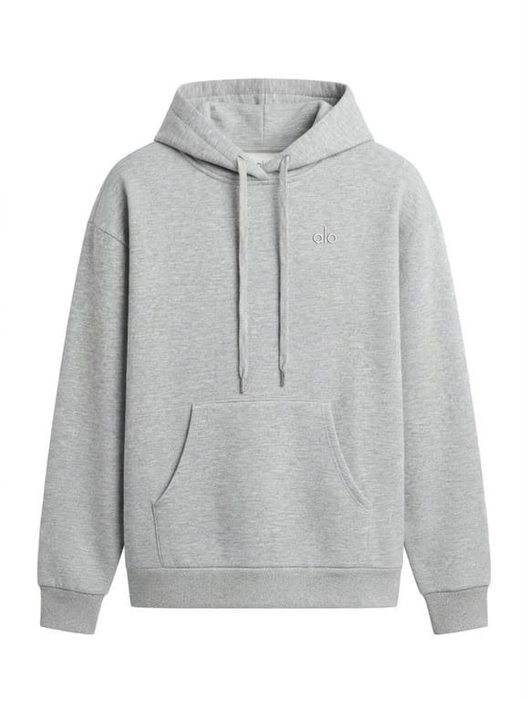 ALO Sudadera con capucha Accolade con cremallera completa Gray
