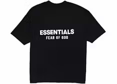 Fear of God Essentials Camiseta Clásica de Manga Corta Negro Azabache