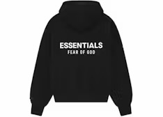 Fear of God Essentials Classic Full Zip-Up Hoddie Jet Black