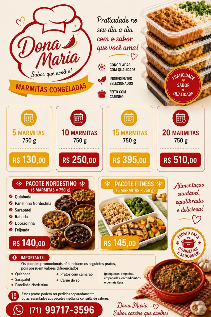 PCT marmitas congeladas 15 und 750g