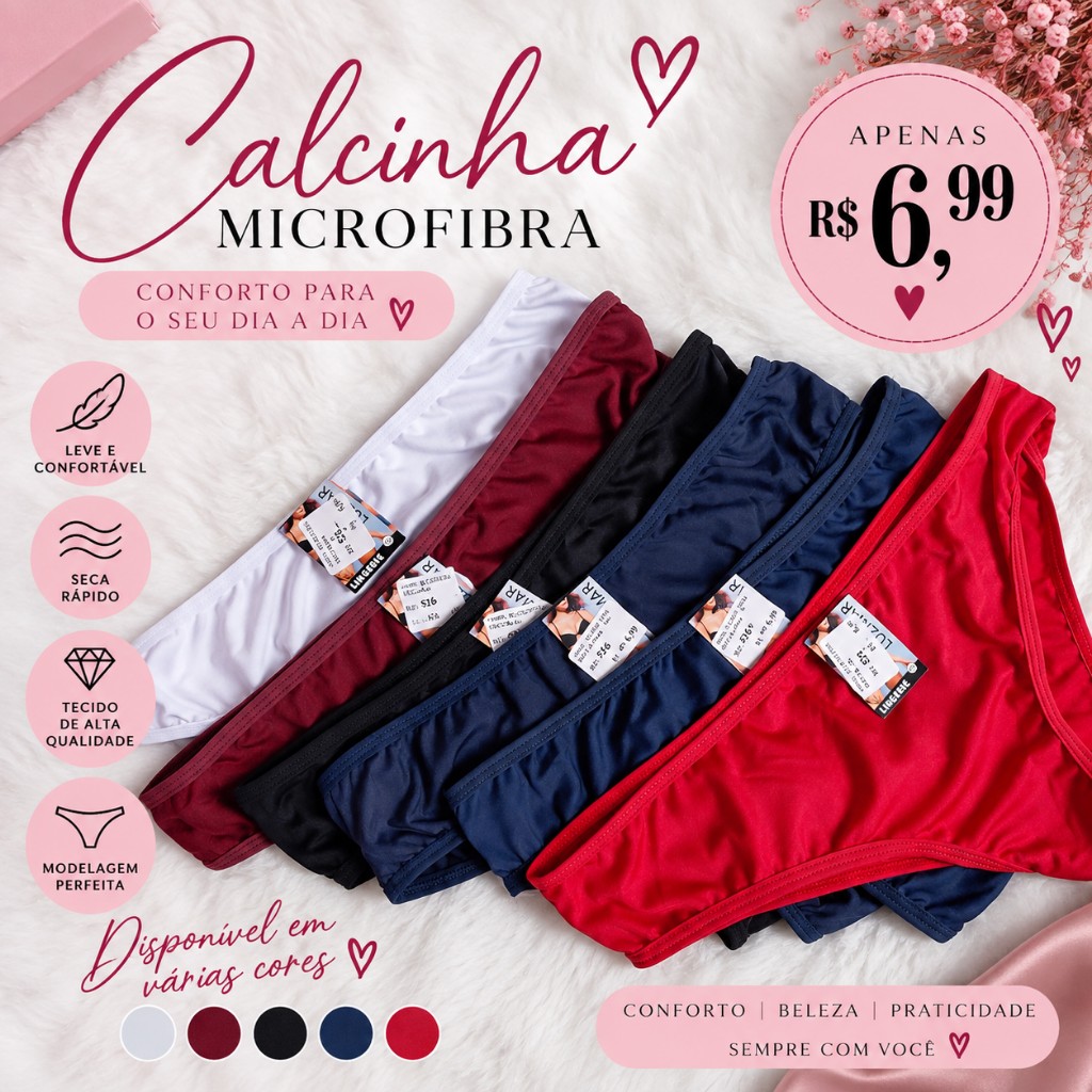Calcinha microfibra