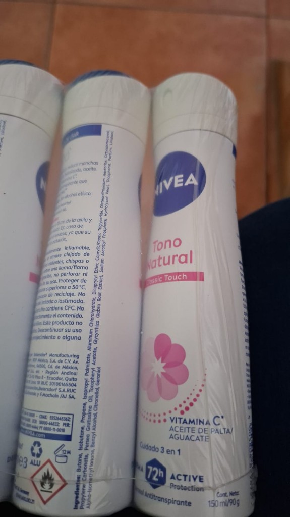 Desodorante Nivea tono natural