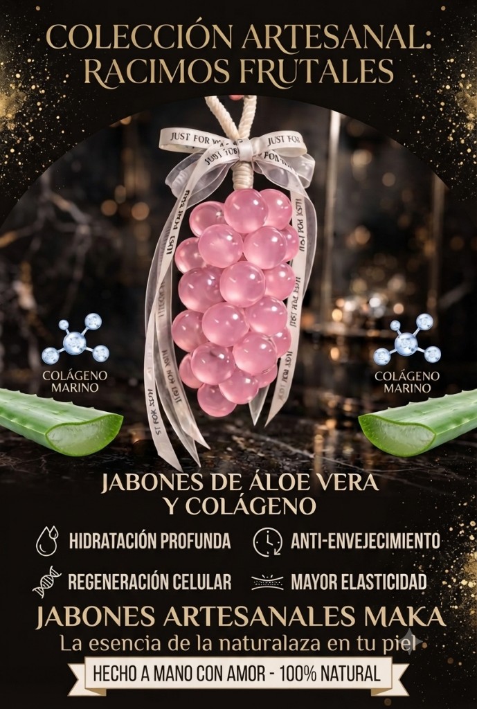 COLECCION DE JABONES TIPO RACIMO