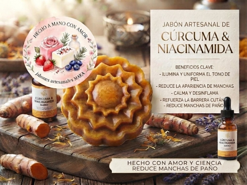 Jabón artesanal Cúrcuma & Niacinamida