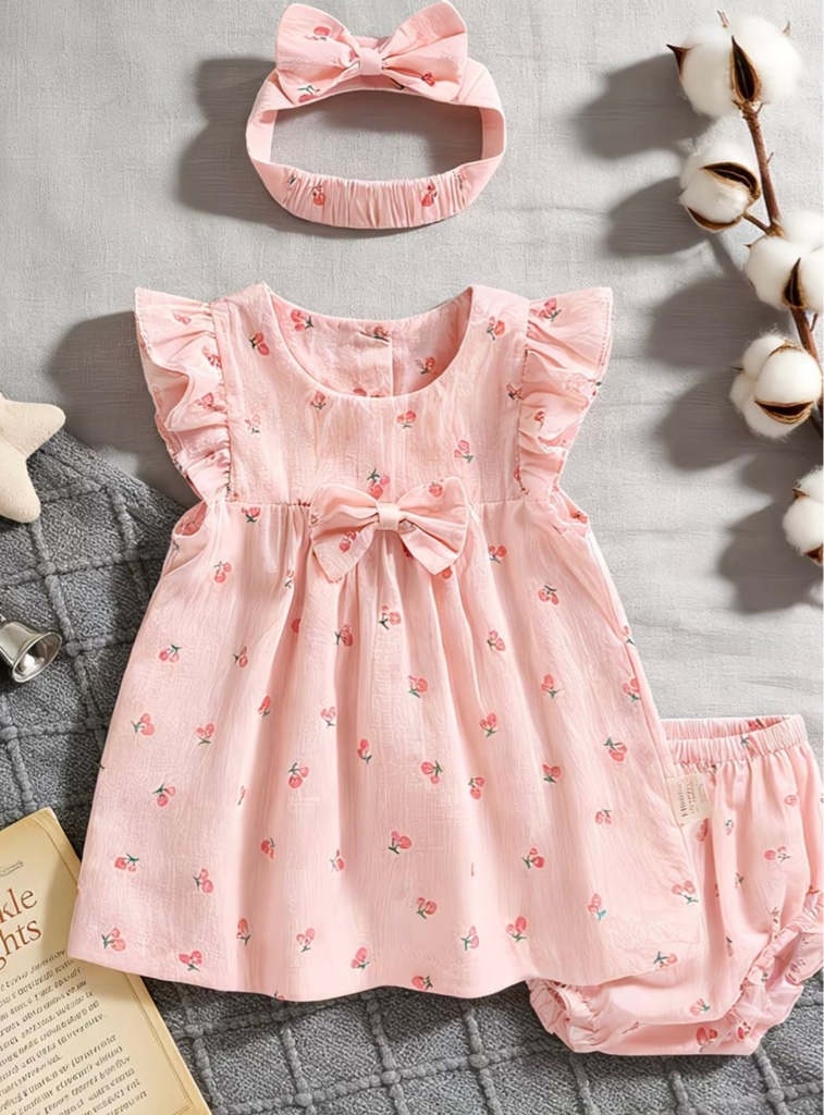 Vestido rosado de cereza