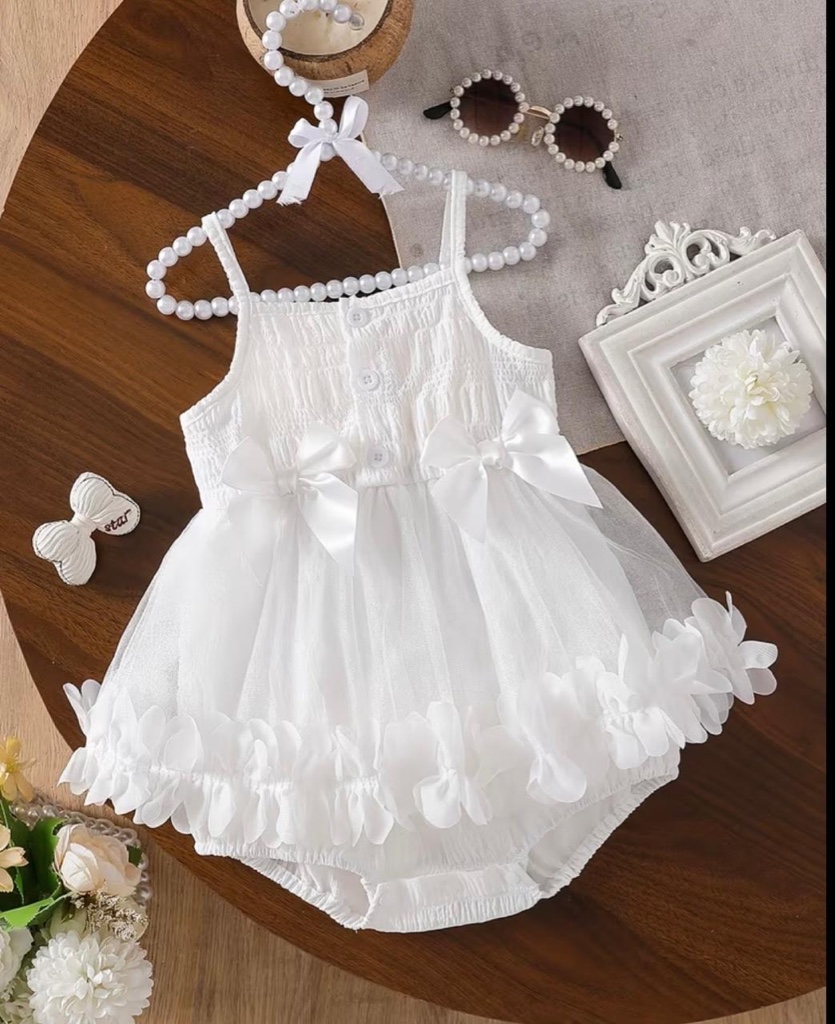 Vestido lazo blanco