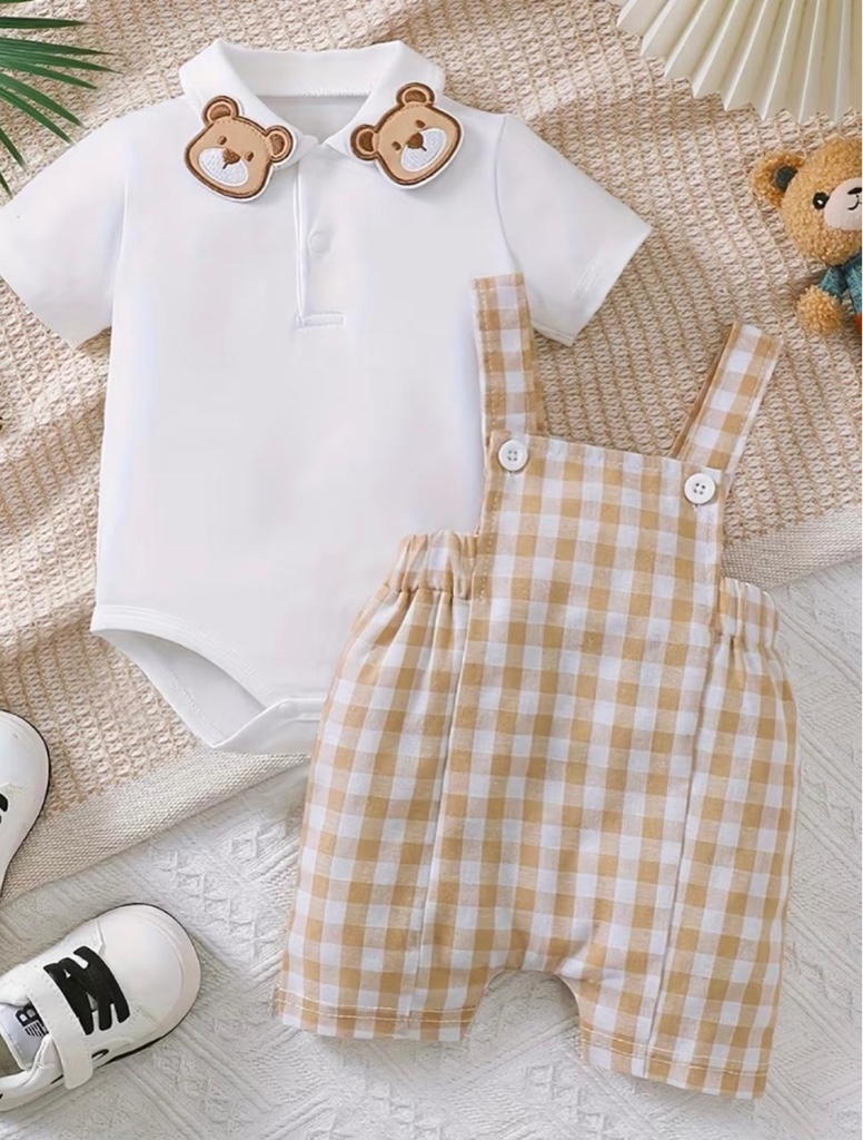 Traje franela naranja