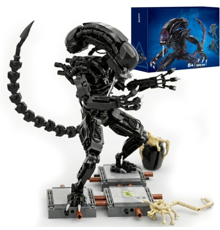 Bloques armar Alien negro