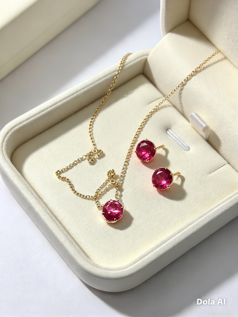Conjunto ponto de luz rosa