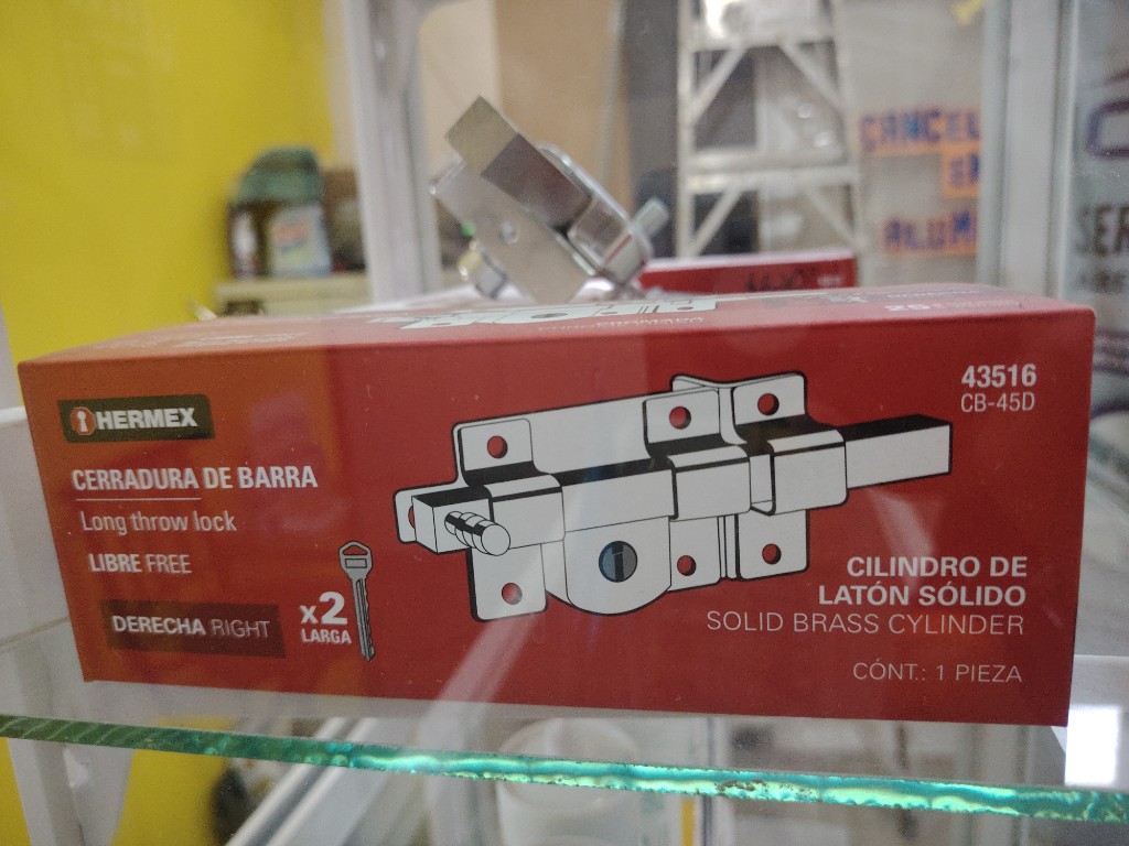 CERRADURA DE BARRA HERMEX IZQ
