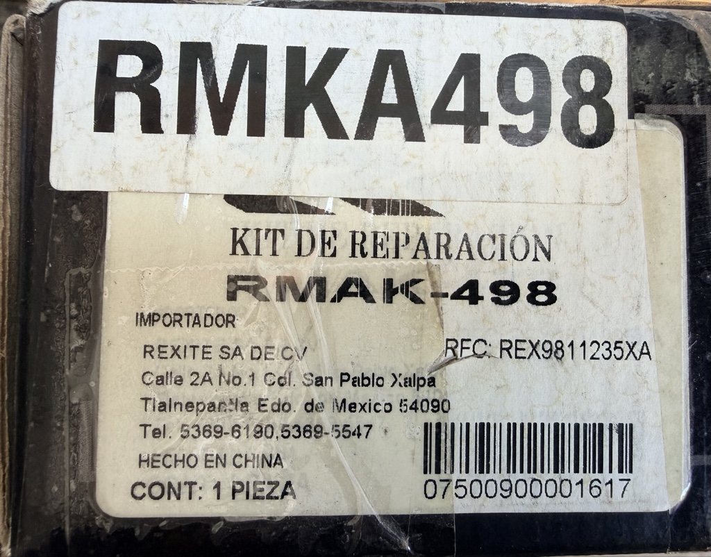 RMAK-498 RPTO BOMBA DE ACITE