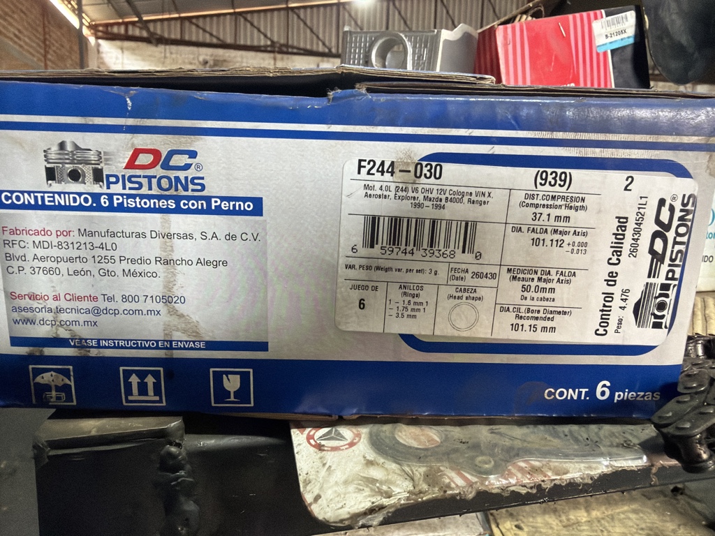 F244-030 PISTÓN FORD 4.0