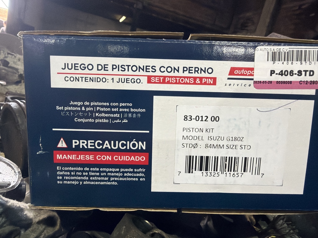 83-012-STD Pistón Isuzu