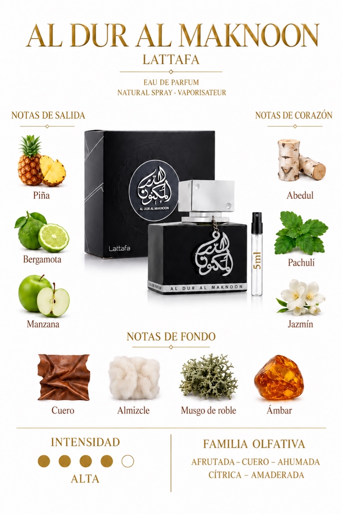 Al Dur Al Maknoon- Lattafa- 5 ml