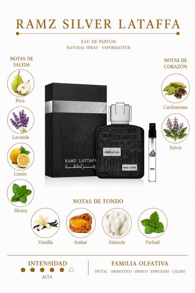 Ramz Silver- Lattafa- 5ml