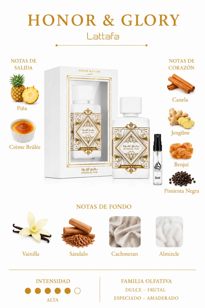 Honor & Glory Lattafa  5 ml
