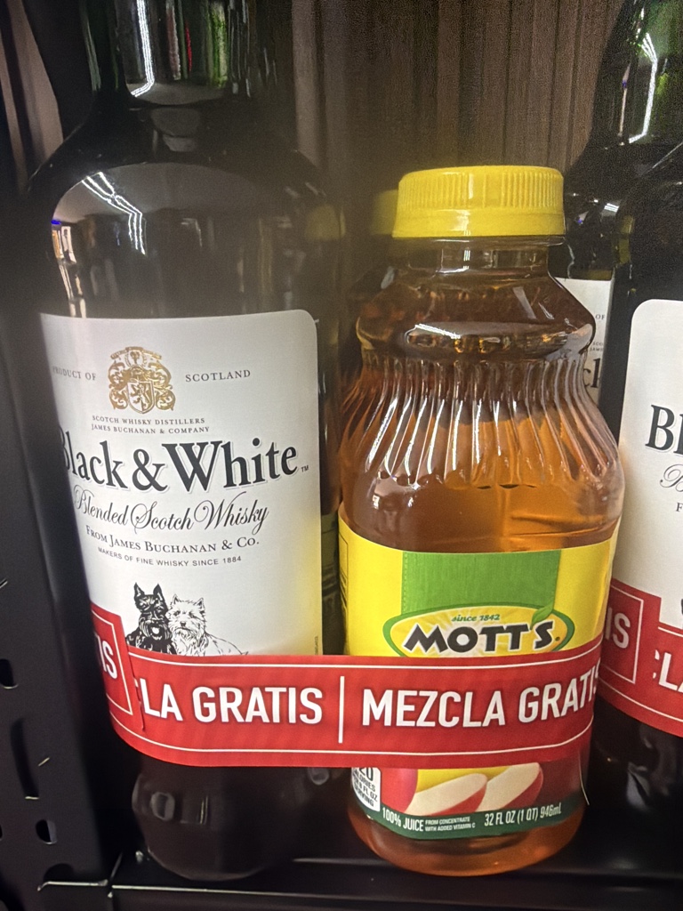 Combo black & with y jugo mott