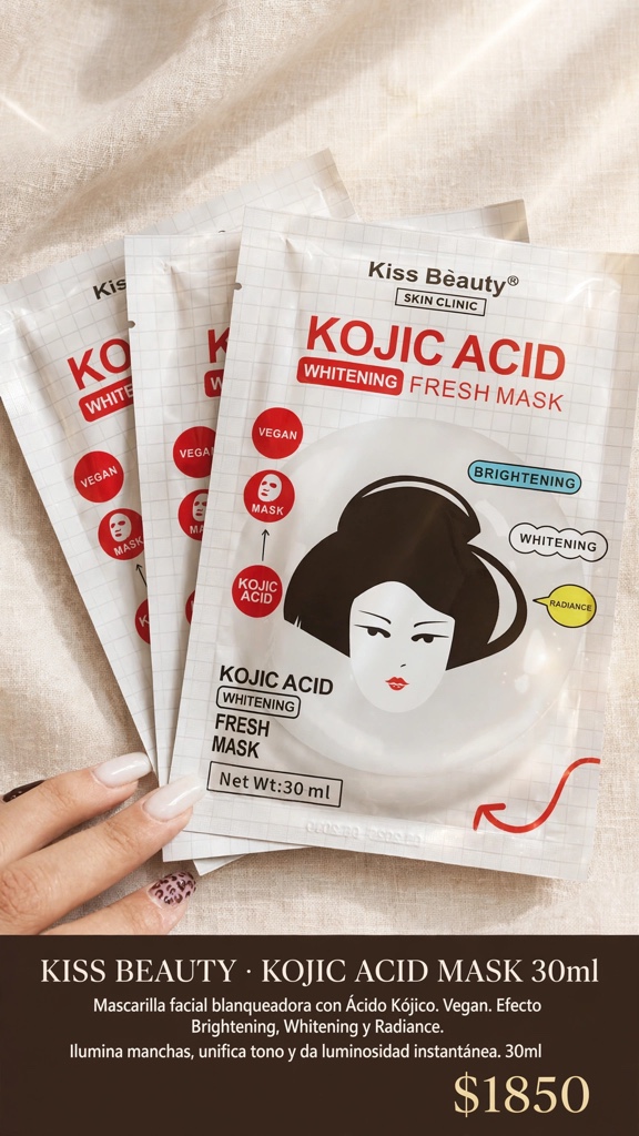 Mascarillas blanqueadoras kojic