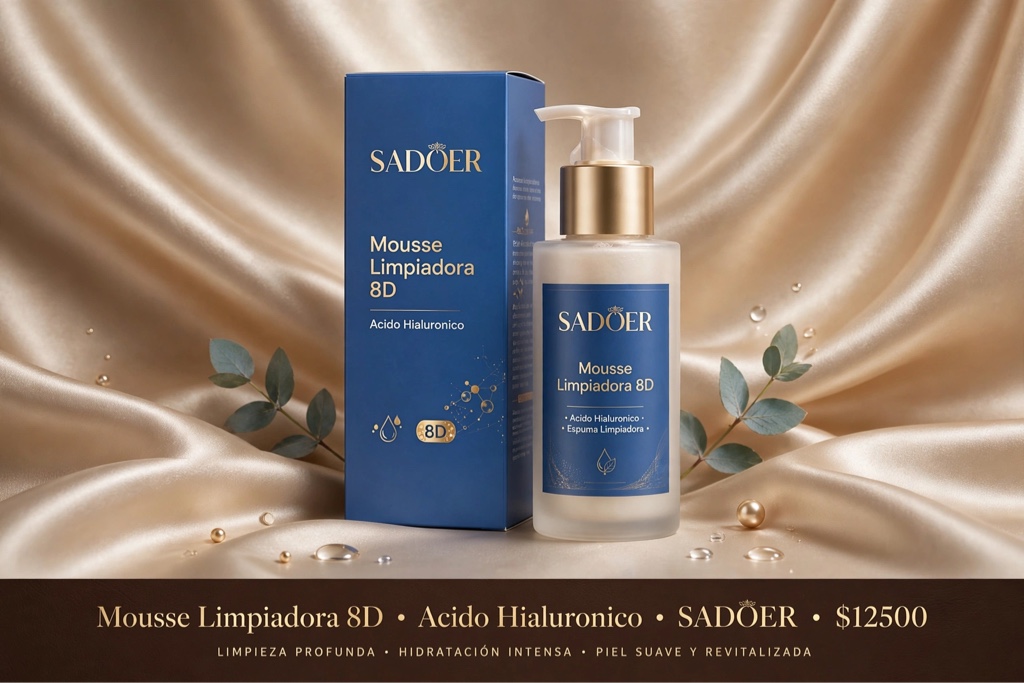 Limpiador facial espuma acido hialuronico 8d