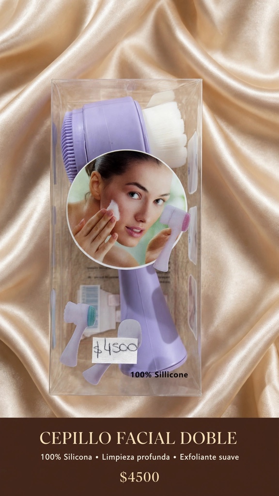 Cepillo facial doble