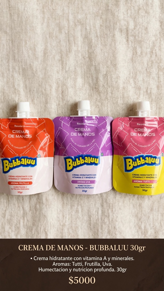 Crema de manos bubbaluu