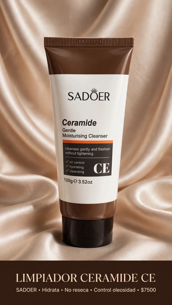 Limpiador facial hidratante de ceramidas