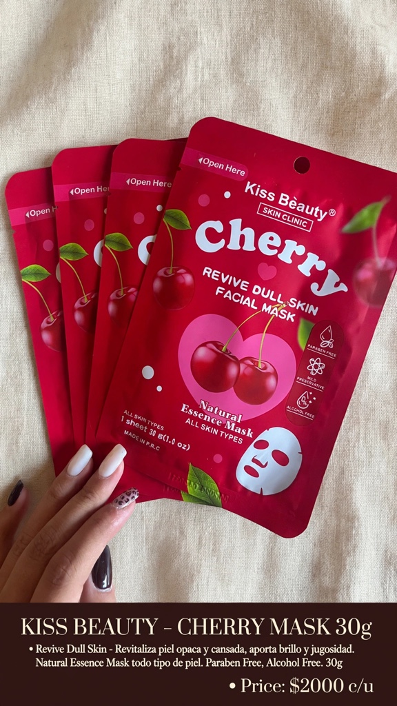 mascarilla facial cherry