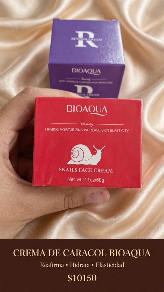crema facial hidratante baba de caracol