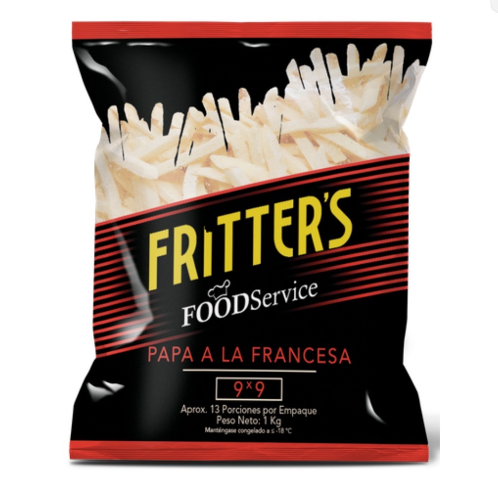 PAPA FRANCESA 9X9 FRITTERS X 1000gr