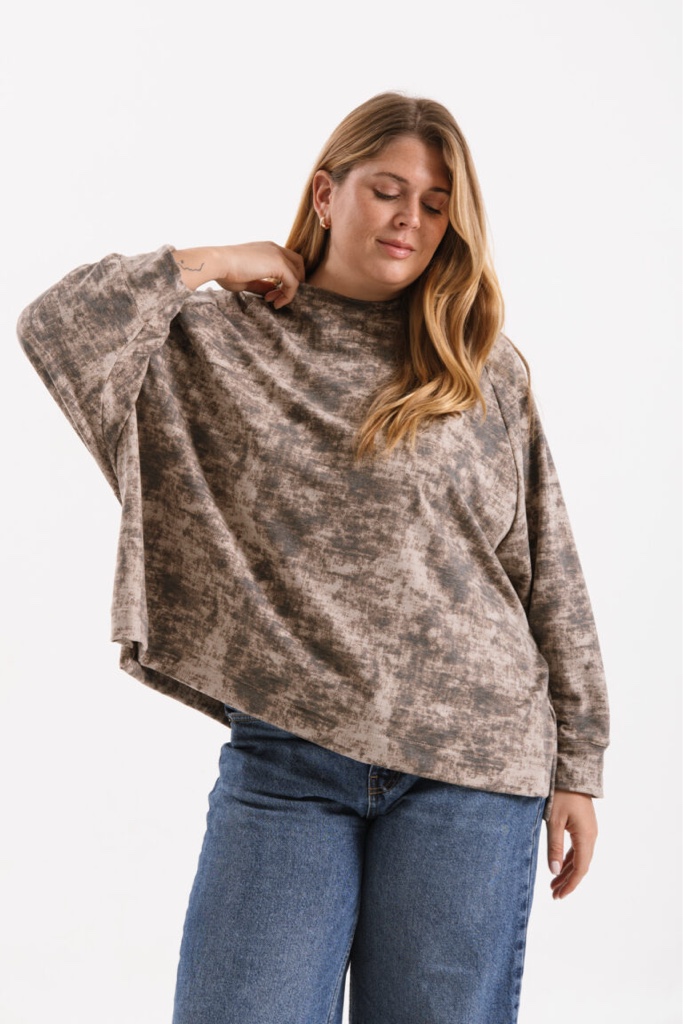 Buzo estampado beige