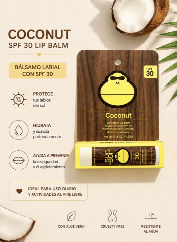 Balsamo labial spf 30 de platano
