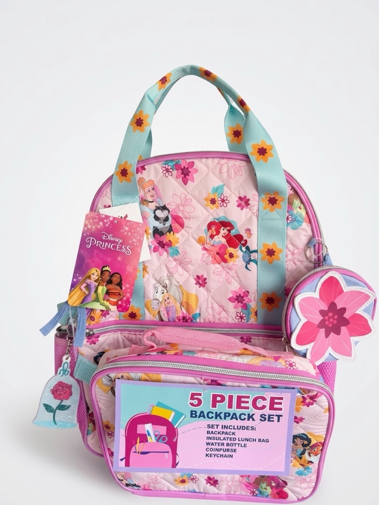 Set Mochila Princesas 5 Piezas