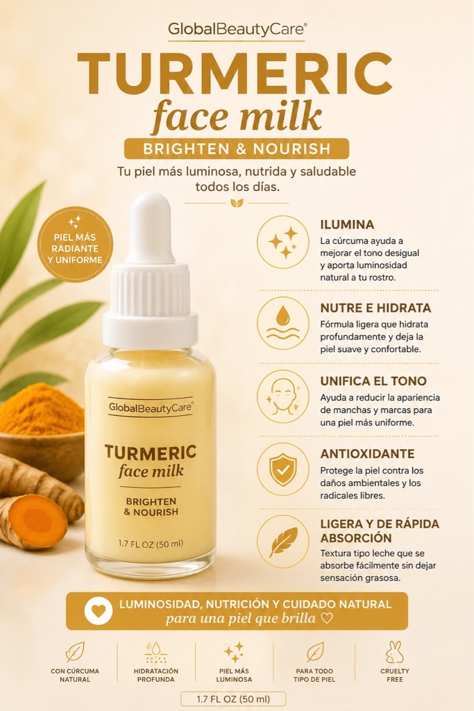 GlobalBeautyCare Turmeric Face Milk