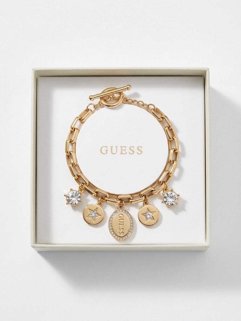 Guess pulsera dorada