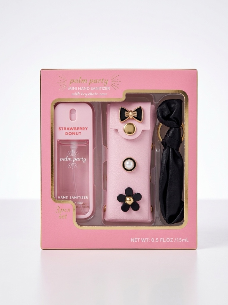 Palm Party gel sanitizante rosa
