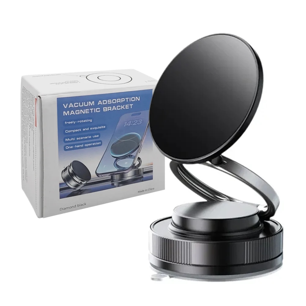 Soporte magnético negro para celular