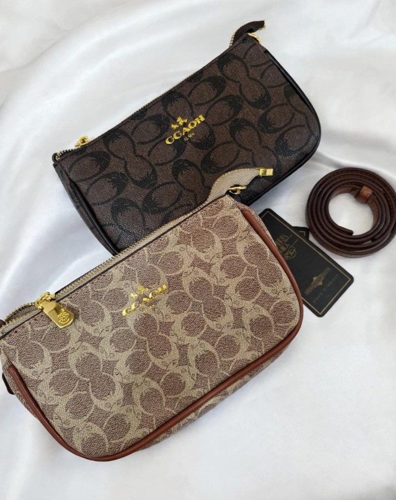 NUEVAS MINI GGAON A1 👜✨> Color: Marrón oscuro & Beige> Incluye: Correa + tags
 ¡Stock limitado!