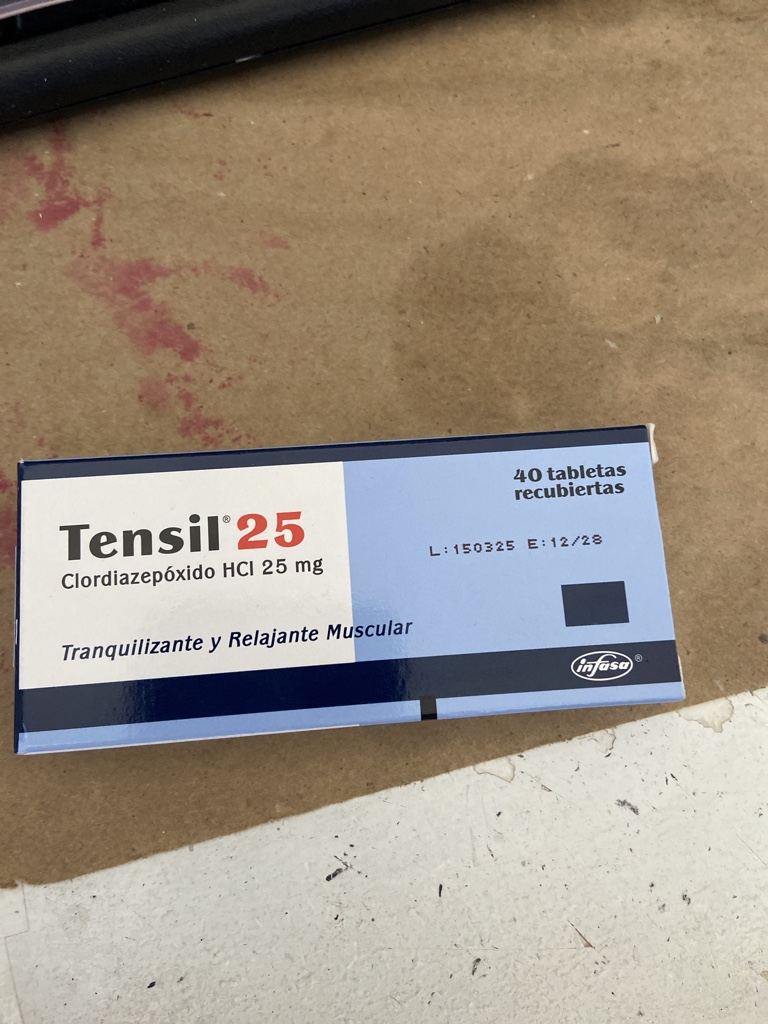 Tensil 25mg caja de 40 tabs